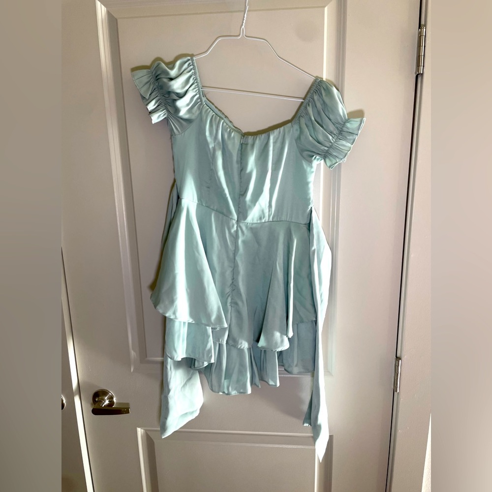 Beach Bunny Light Blue Off-Shoulder Mini Dress - Picture 5 of 7